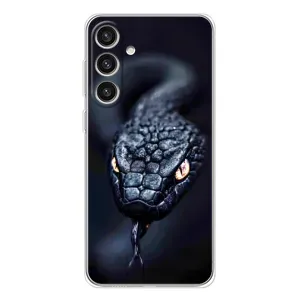 Чохол з картинкою 'Хижаки' для Samsung Galaxy S25 Plus (Чорна змія)