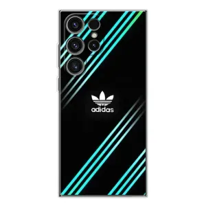 Чохли Адидас для Samsung Galaxy S25 Ultra (AlphaPrint) (Адідас з полосами)