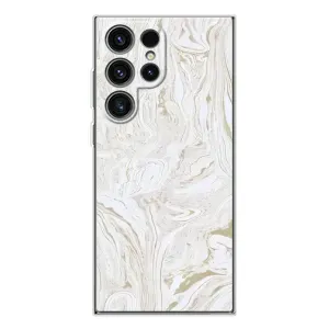 Мраморный чехол на Samsung Galaxy S25 Ultra (VPrint) (Белый мрамор)