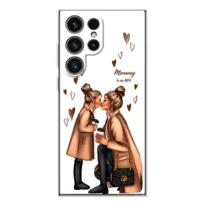Чехол с печатью для Samsung Galaxy S25 Ultra - (Мама с ребенком) (AlphaPrint) (Дочка и мама)
