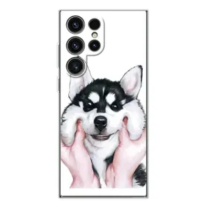 Чехлы с собаками для Samsung Galaxy S25 Ultra (VPrint) (Довольный Хаски)