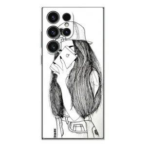 Чехол с печатью для Samsung Galaxy S25 Ultra - (Мода) (AlphaPrint) (Фото девочки)