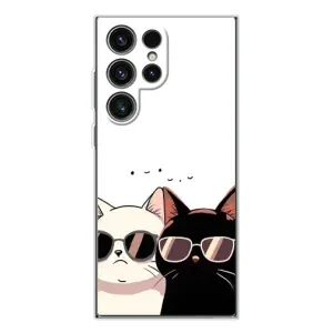 Чехол с рисунком кот на Samsung Galaxy S25 Ultra (Коты в очках)