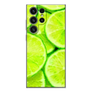 Чехлы с Фруктами для Samsung Galaxy S25 Ultra (VPrint) (Лайм)