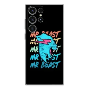 Чехлы Мистер Бист для Гелекси С25 Ультра (logo Mr beast)