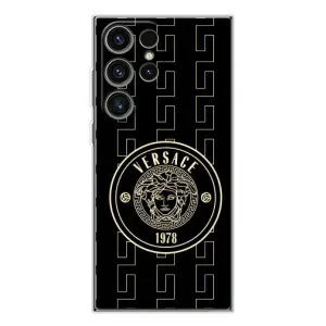 Чехлы VERSACE для Гелекси С25 Ультра (PREMIUMPrint) (Лого Версаче)