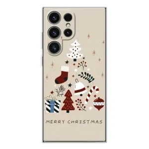 Рождественские, Праздничные Чехлы для Гелекси С25 Ультра (Merry Christmas)