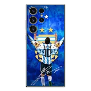 Чехлы для Samsung Galaxy S25 Ultra (Leo чемпион) (AlphaPrint) (Месси сборная)