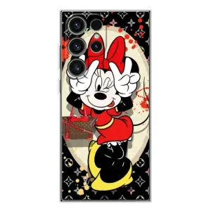 Чехол Disney Mouse Samsung Galaxy S25 Ultra (PREMIUMPrint) (Минни peace)