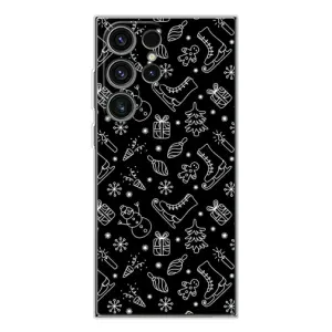 Новогодние, Праздничные Чехлы для Samsung Galaxy S25 Ultra - 2024 год (Новогодний фон)