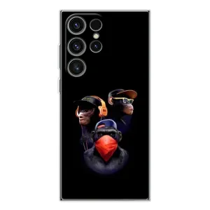 Чехол с Обезьянами Samsung Galaxy S25 Ultra - (AlphaPrint) (Три обезьяны)