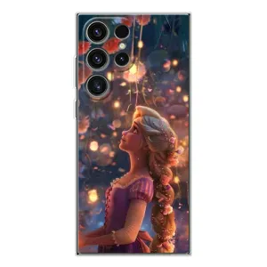 Чехол Рапунцель для Samsung Galaxy S25 Ultra (Рапунцель фонарики)
