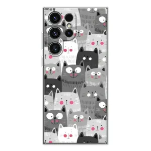 Чехлы с Котиками для Samsung Galaxy S25 Ultra (VPrint) (Рисованные котики)