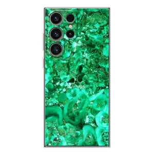 Мраморный чехол на Samsung Galaxy S25 Ultra (VPrint) (Салатный Мрамор)