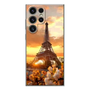 Чехол Эйфелева Башня для Samsung Galaxy S25 Ultra - (AlphaPrint) (Солнечная башня)