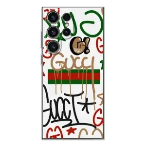 Брендновые Чехлы для Samsung Galaxy S25 Ultra - (PREMIUMPrint) (Стиль GUUCI)