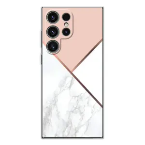 Мраморный чехол на Samsung Galaxy S25 Ultra (VPrint) (Тройной мрамор)