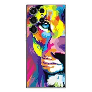 Чехол со Львом для Samsung Galaxy S25 Ultra (VPrint) (Яркий Лев)