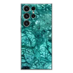 Мраморный чехол на Samsung Galaxy S25 Ultra (VPrint) (Зеленый мрамор)