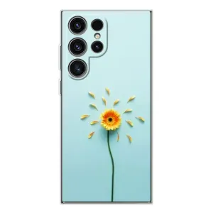 Чехлы с Цветами для Samsung Galaxy S25 Ultra (VPrint) (Желтый цветок)