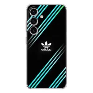 Чохли Адидас для Samsung Galaxy S25 (AlphaPrint) (Адідас з полосами)