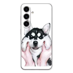 Чохли з собаками для Samsung Galaxy S25 (VPrint) (Радісний Хаскі)