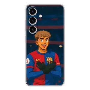 Чехол с футболистом Ламин Ямаль Samsung Galaxy S25 (Футболист Ямаль)