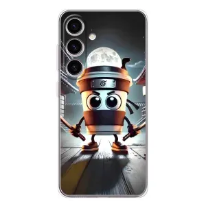 Чохол з мемом Тралалело тралала на Samsung Galaxy S25 (Капучіно асасіно)