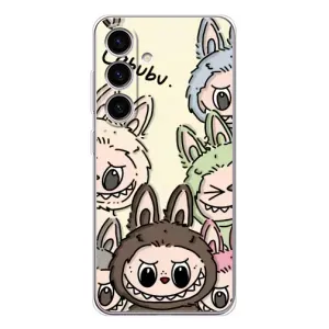 Чехол с Лабубу на Samsung Galaxy S25 (Золотая обезьяна Bored Ape)