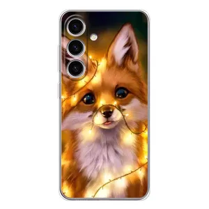 Чохли з картинкою Лисичка для Samsung Galaxy S25 (VPrint) (Лисичка в гірляндах)