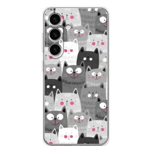 Чохли з Котиками для Samsung Galaxy S25 (VPrint) (Мальовані котики)