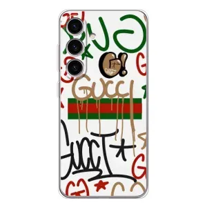 Бренднові Чохли для Samsung Galaxy S25 - (PREMIUMPrint) (Стиль GUUCI)
