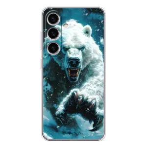 Чохол з картинкою 'Хижаки' для Samsung Galaxy S25 (Полярний ведмідь)
