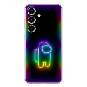 Чохли Амонг Ас для Samsung Galaxy S25 (AlphaPrint) (Яскравий скін)