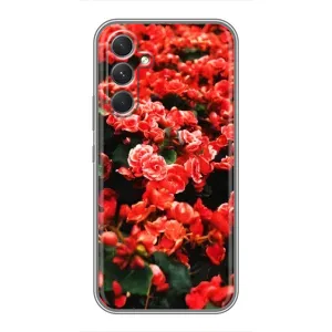 Чехлы с Цветами для Samsung Galaxy S26 Edge (VPrint) (Цветы красные)
