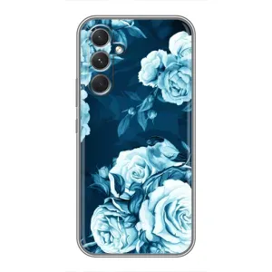Чехлы (ART) Цветы на Samsung Galaxy S26 Edge (VPrint) (Голубые Бутоны)