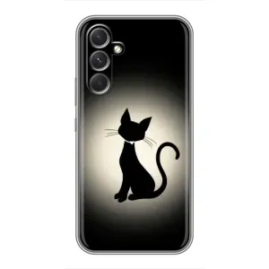 Чехол с принтом для Samsung Galaxy S26 Edge (AlphaPrint) Модные коты (Силуэт котика)