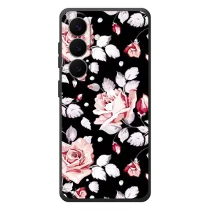 Чехлы с Цветами для Samsung Galaxy S26 Plus (VPrint) (Цветочки на черном)