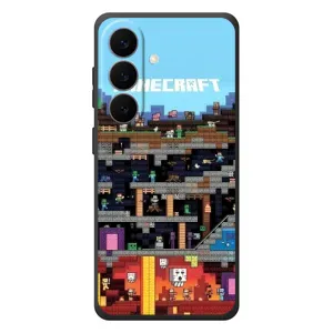 Чехол Майнкрафт на Samsung Galaxy S26 Plus (AlphaPrint) Minecraft (фон Minecraft)