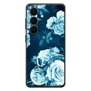 Чехлы (ART) Цветы на Samsung Galaxy S26 Plus (VPrint) (Голубые Бутоны)