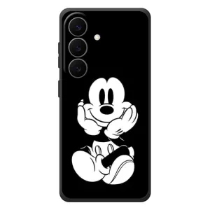 Эксклюзивный чехол для Samsung Galaxy S26 Plus (AlphaPrint - Мультяшные) (Микки на черном)