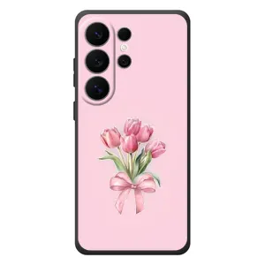 Чехол с розовым рисунком для Samsung Galaxy S26 Ultra (Букет цветов)