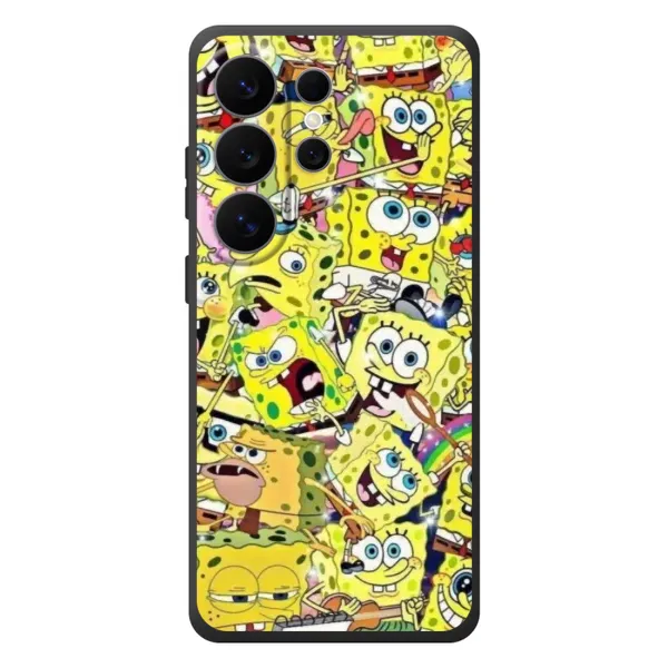 Чехол с принтом «Эмоции Спанч Боба» для Samsung Galaxy S26 Ultra Чехол с принтом «Эмоции Спанч Боба» для Samsung Galaxy S26 Ultra