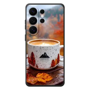 Чехол с уникальным дизайном «Осень с кофе» для Samsung Galaxy S26 Ultra (Кофе на природе)