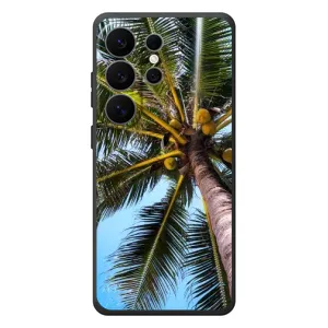 Силиконовый чехол с КАРТИНКАМИ лето для Samsung Galaxy S26 Ultra (AlphaPrint) (Пальма)
