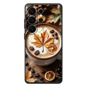 Чехол с уникальным дизайном «Осень с кофе» для Samsung Galaxy S26 Ultra (Пряный кофе)