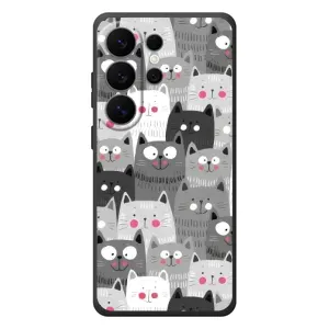 Чехлы с Котиками для Samsung Galaxy S26 Ultra (VPrint) (Рисованные котики)