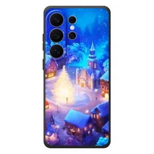 Рождественские Чехлы для Samsung Galaxy S26 Ultra (VPrint) (Рождественский город)