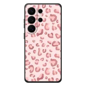 Чехол с розовым рисунком для Samsung Galaxy S26 Ultra (Розовый леопард)