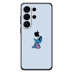 Чехол с принтом Стич на Samsung Galaxy S26 Ultra (Stitch apple)